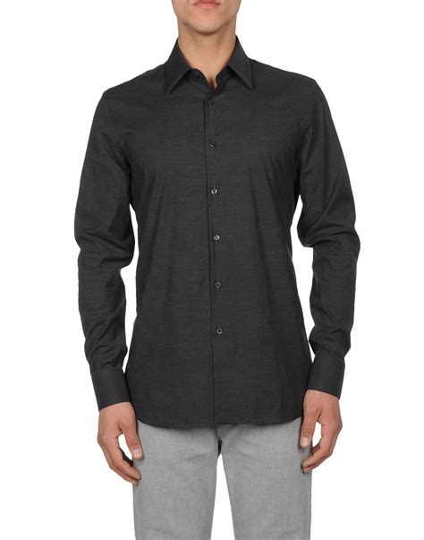 prada shirt grey|prada shirts for men.